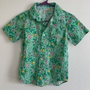 Cat and Jack botanical button down #161